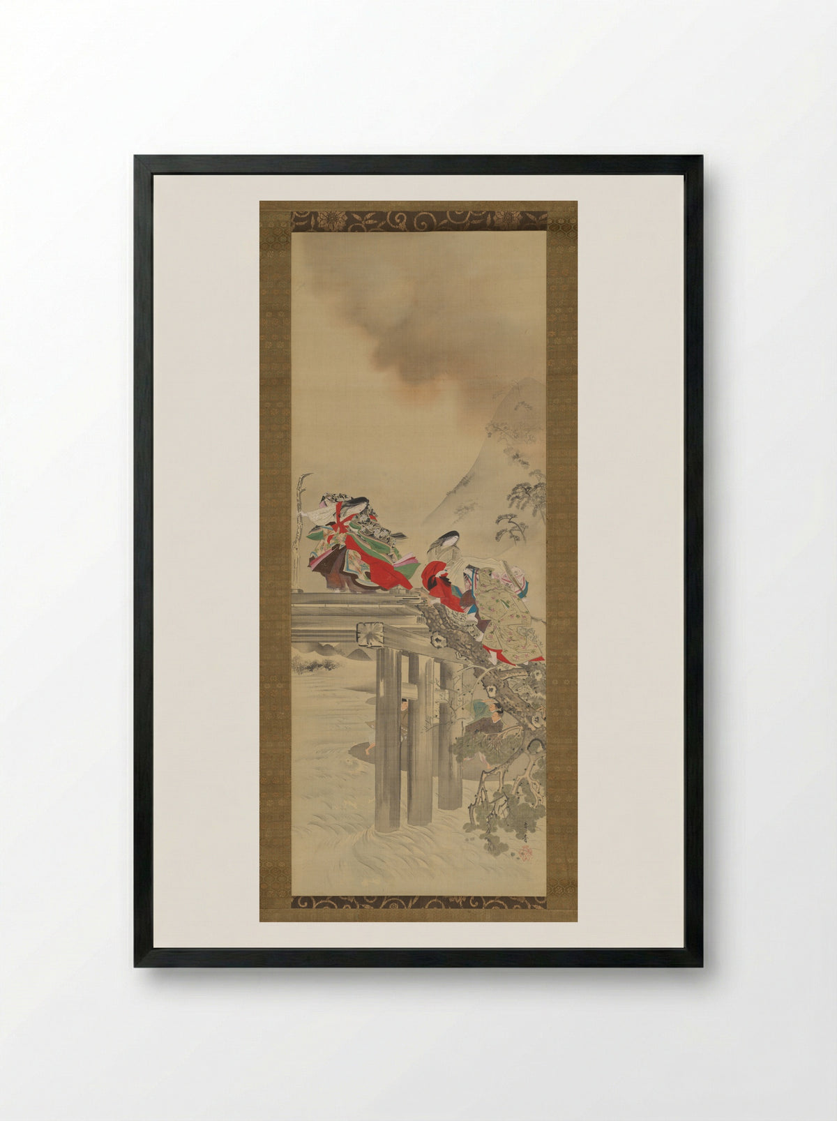 Lady Iga - Kikuchi Yōsai - Framed Print Black