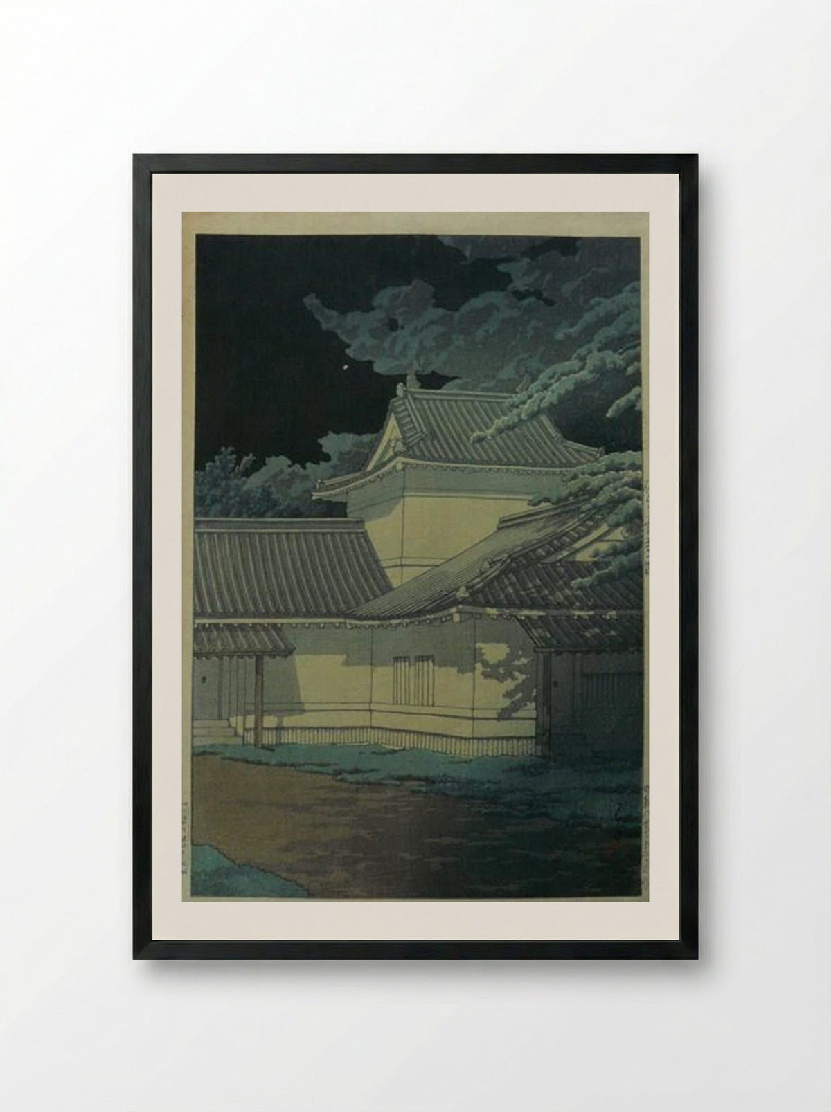 Aoba Castle, Sendai - Hasui Kawase - Framed Print Black
