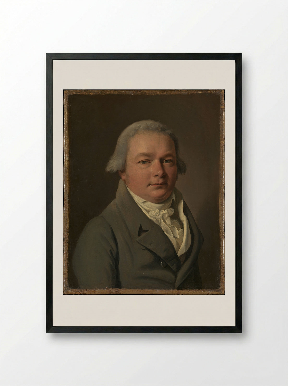 Portrait of a Man - Louis-Léopold Boilly - Framed Print Black