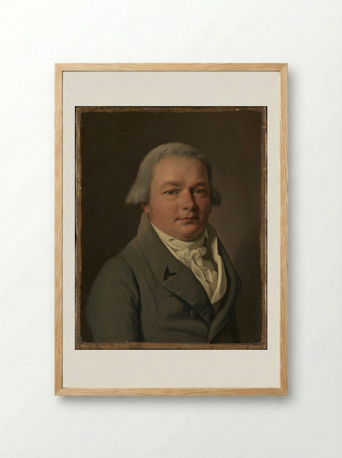 Portrait of a Man - Louis-Léopold Boilly - Framed Print Wood