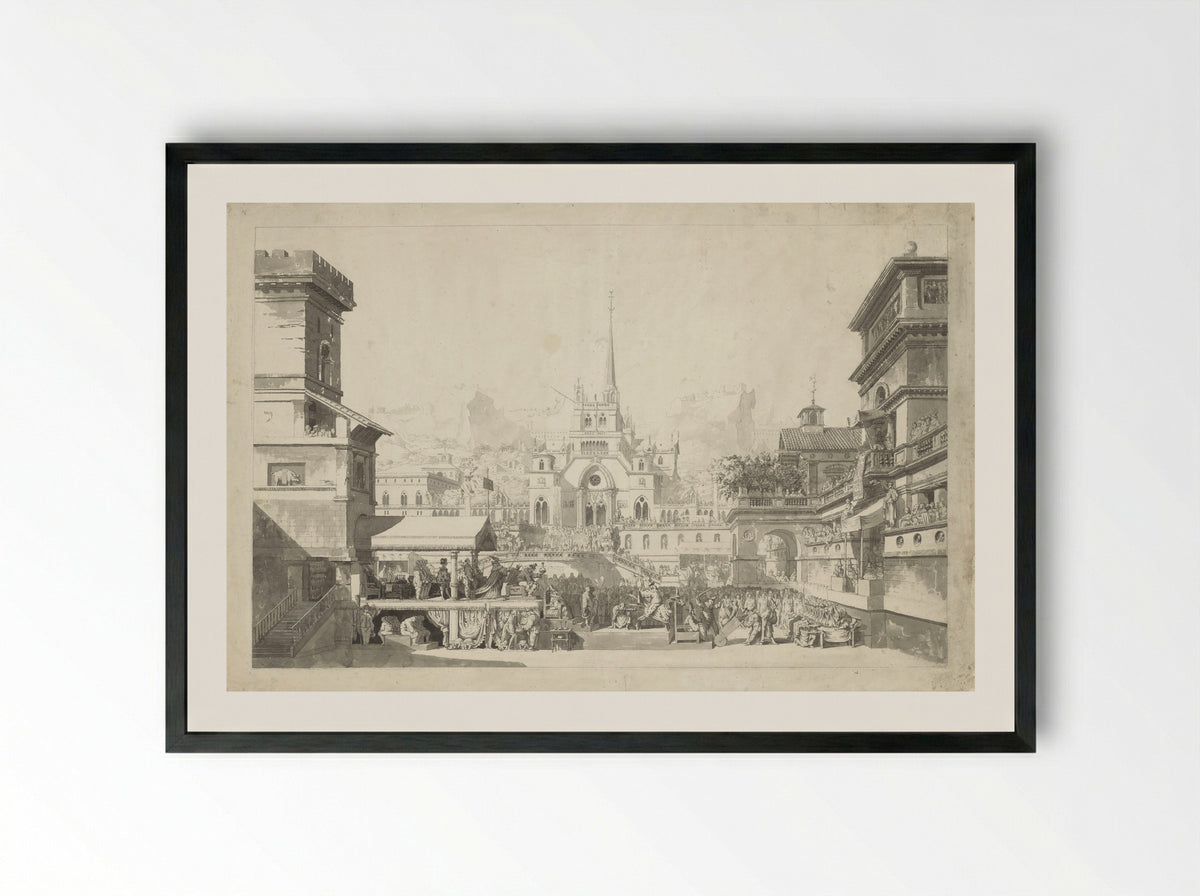 Promotion médicale - Louis Jean Desprez - Framed Print Black