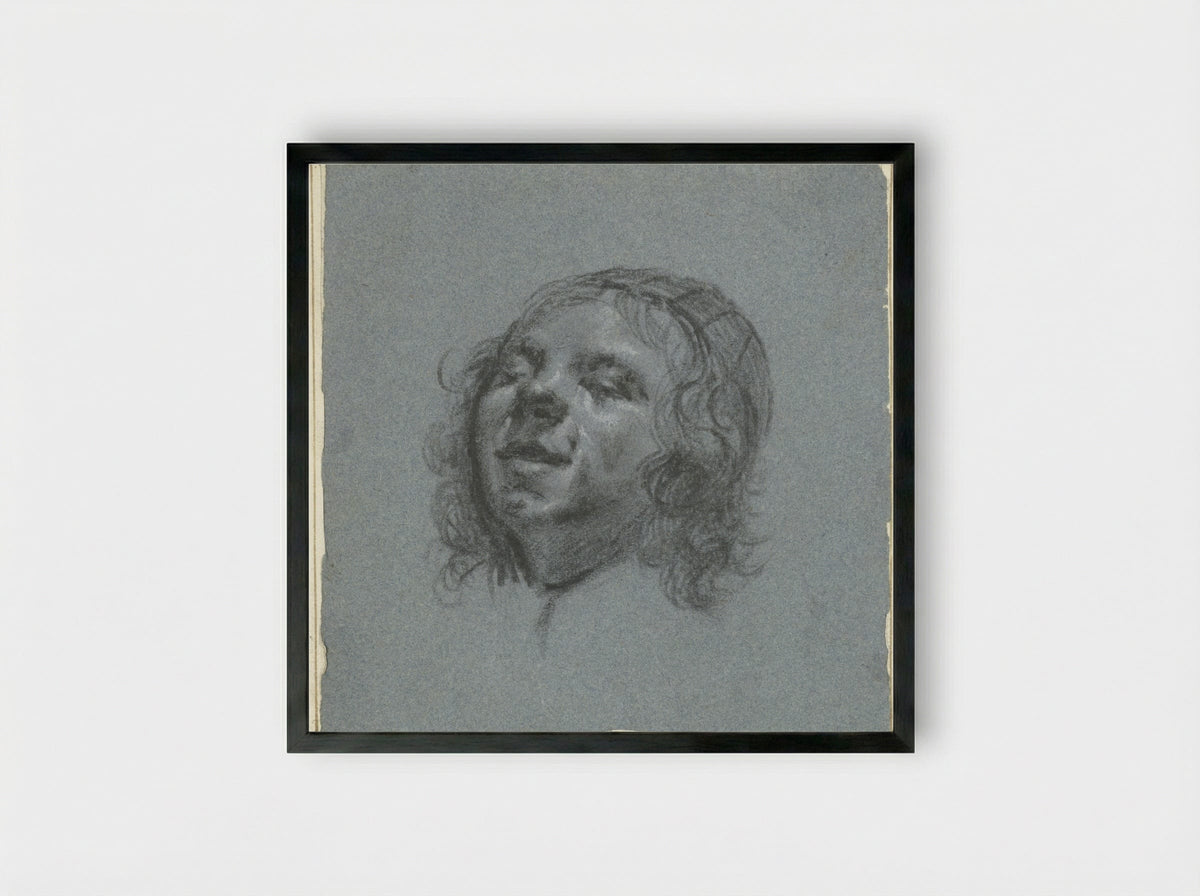 Self-Portrait - Moses ter Borch - Framed Print Black