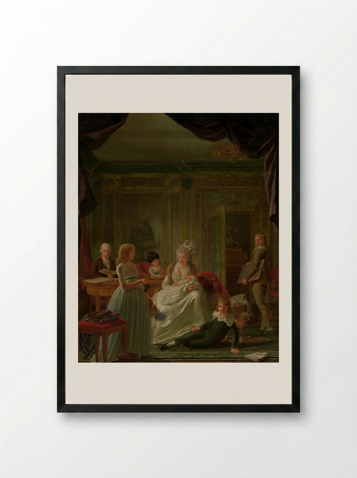 Portrait of Aernout van Beeftingh - Nicolaes Muys - Framed Print Black