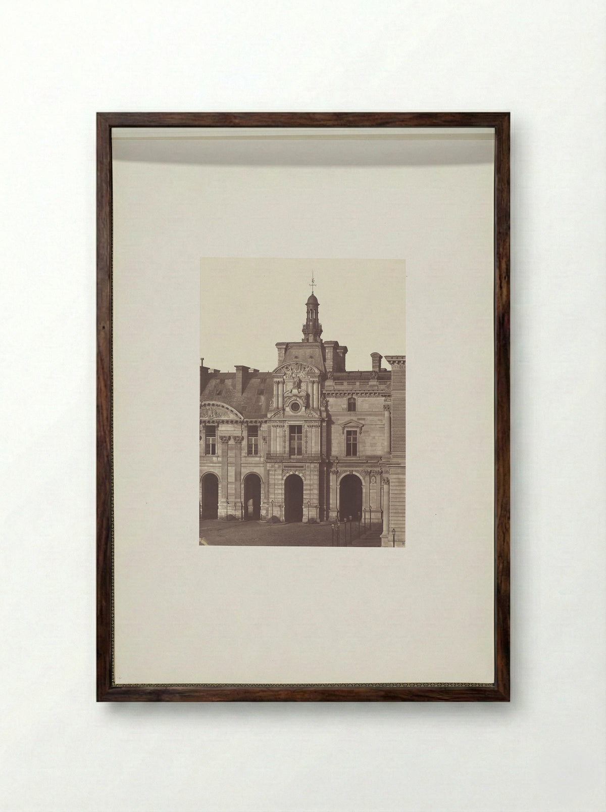 Pavillon de Rohan - Édouard Denis Baldus - Framed Print Dark Wood