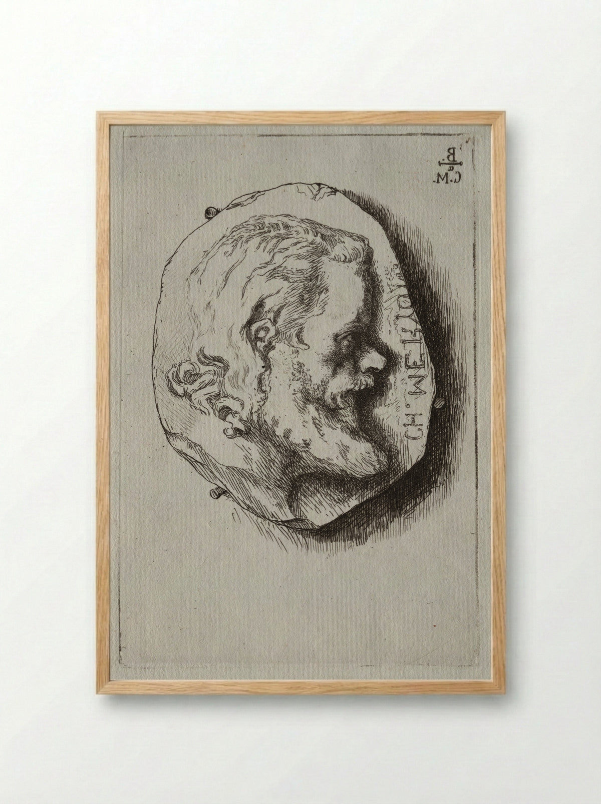 Charles Méryon - Félix Bracquemond - Framed Print Wood