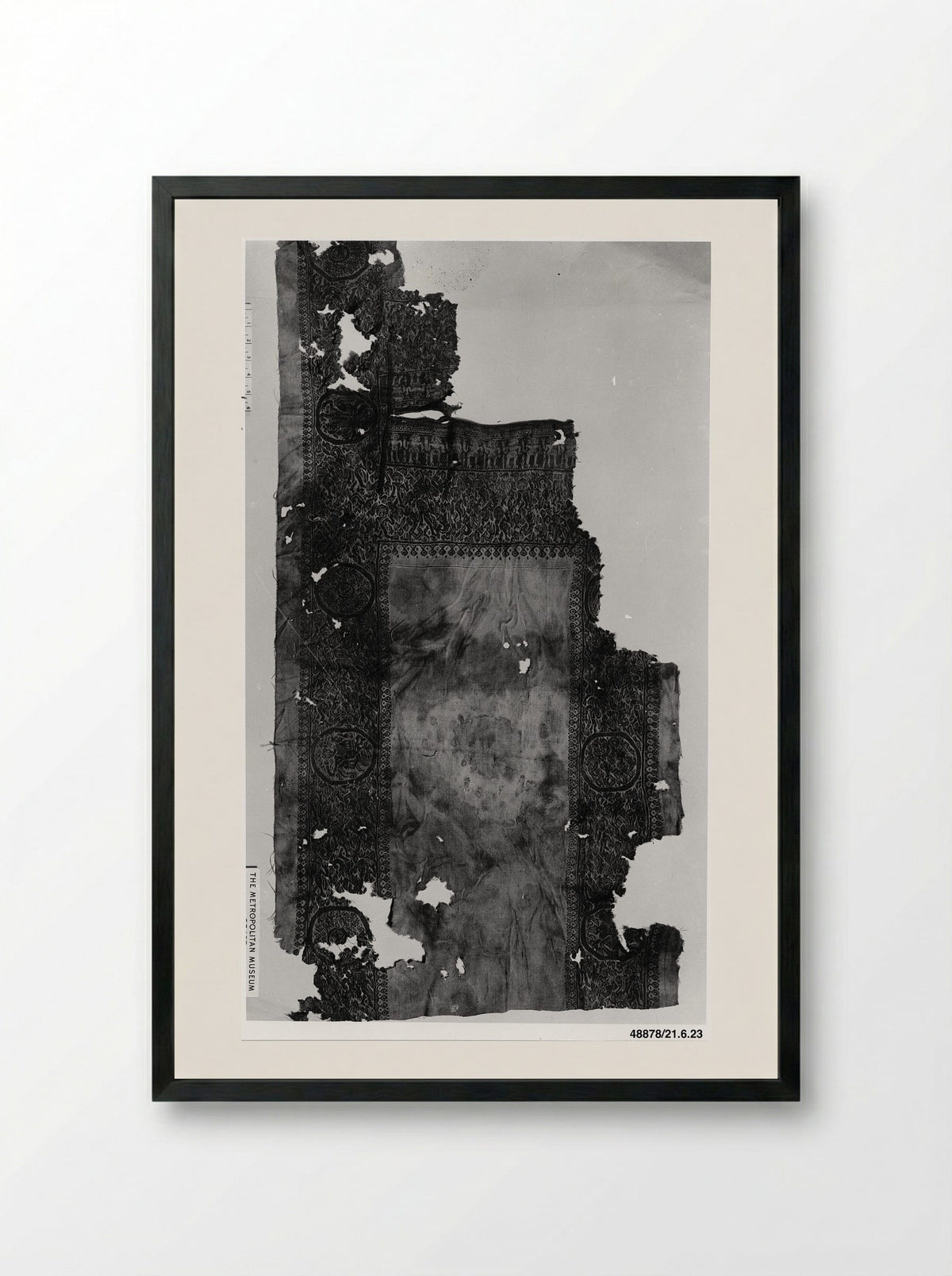 Fragment of a Tunic - Unknown Artist - Framed Print Black