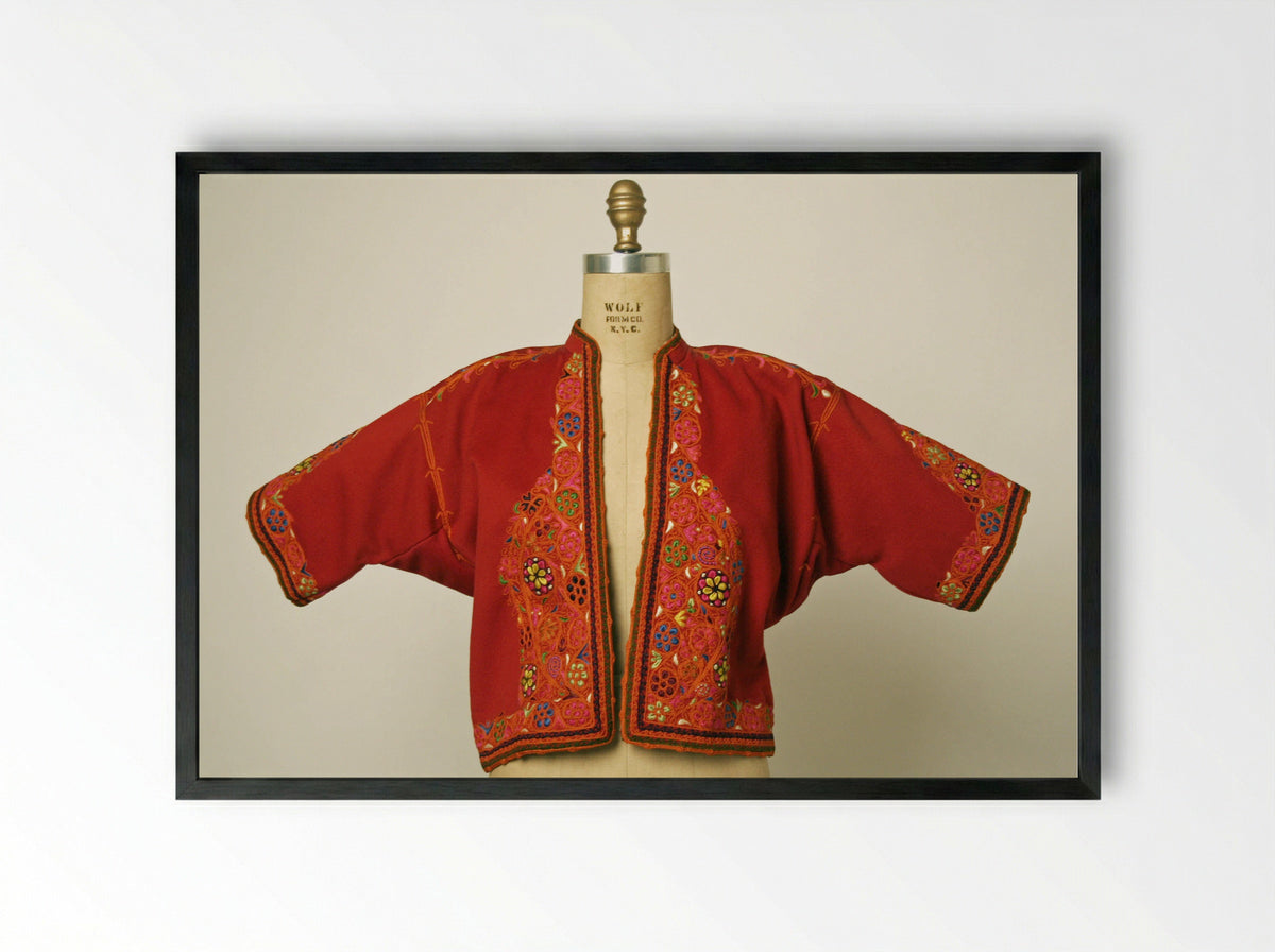 Untitled (Qing Dynasty Embroidered Jacket) - Fine Art Print - Framed Print Black