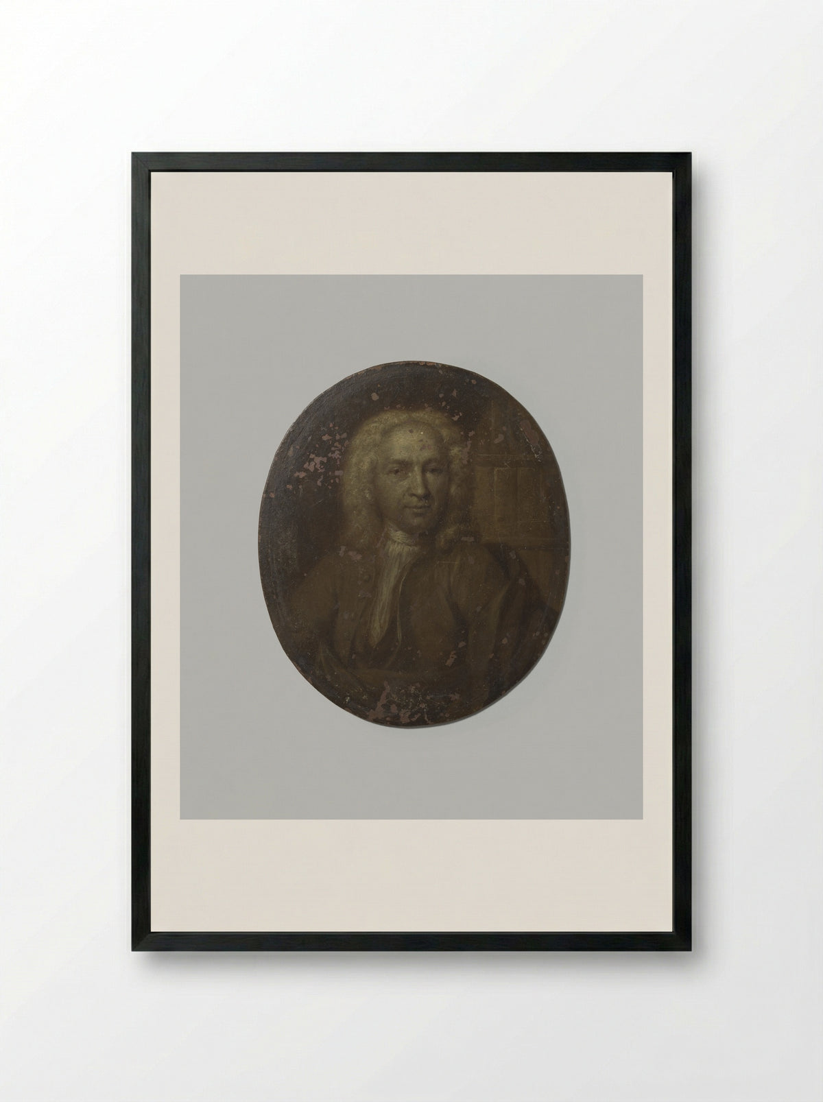Portrait of Arnold Hoogvliet - Jan Maurits Quinkhard - Framed Print Black
