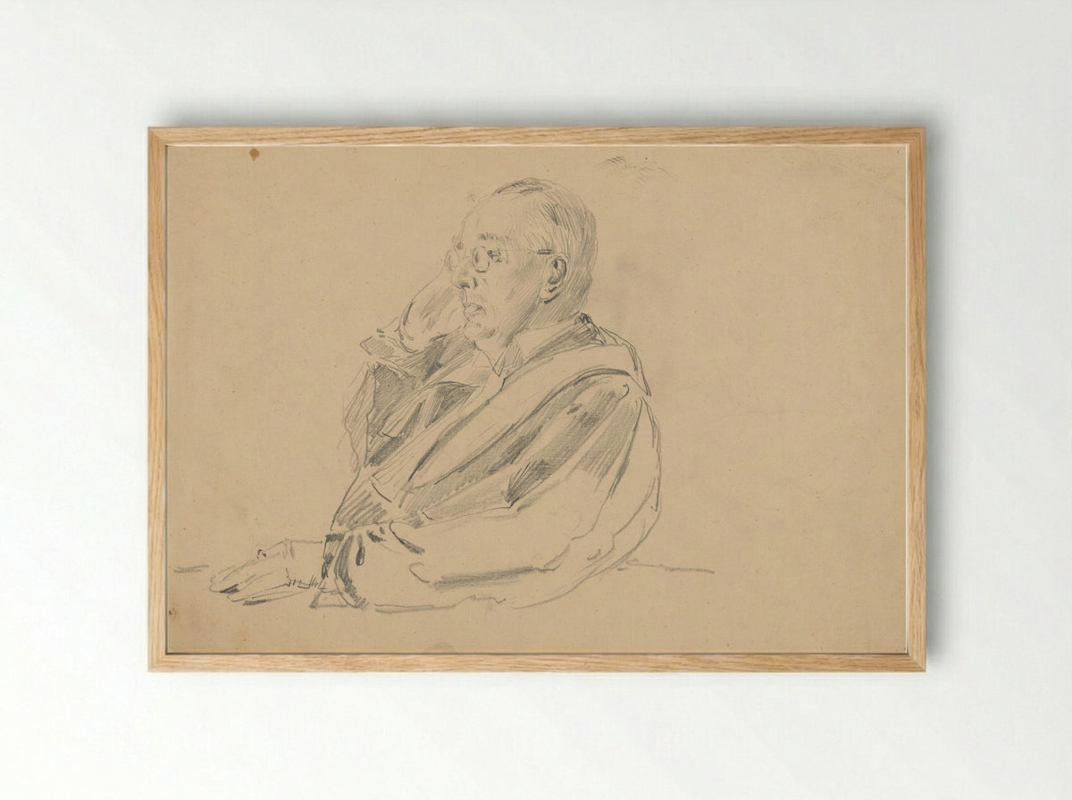 Portrait of Prof. Mr. J.A. Veraart - Anton Abraham van Anrooy - Framed Print Wood