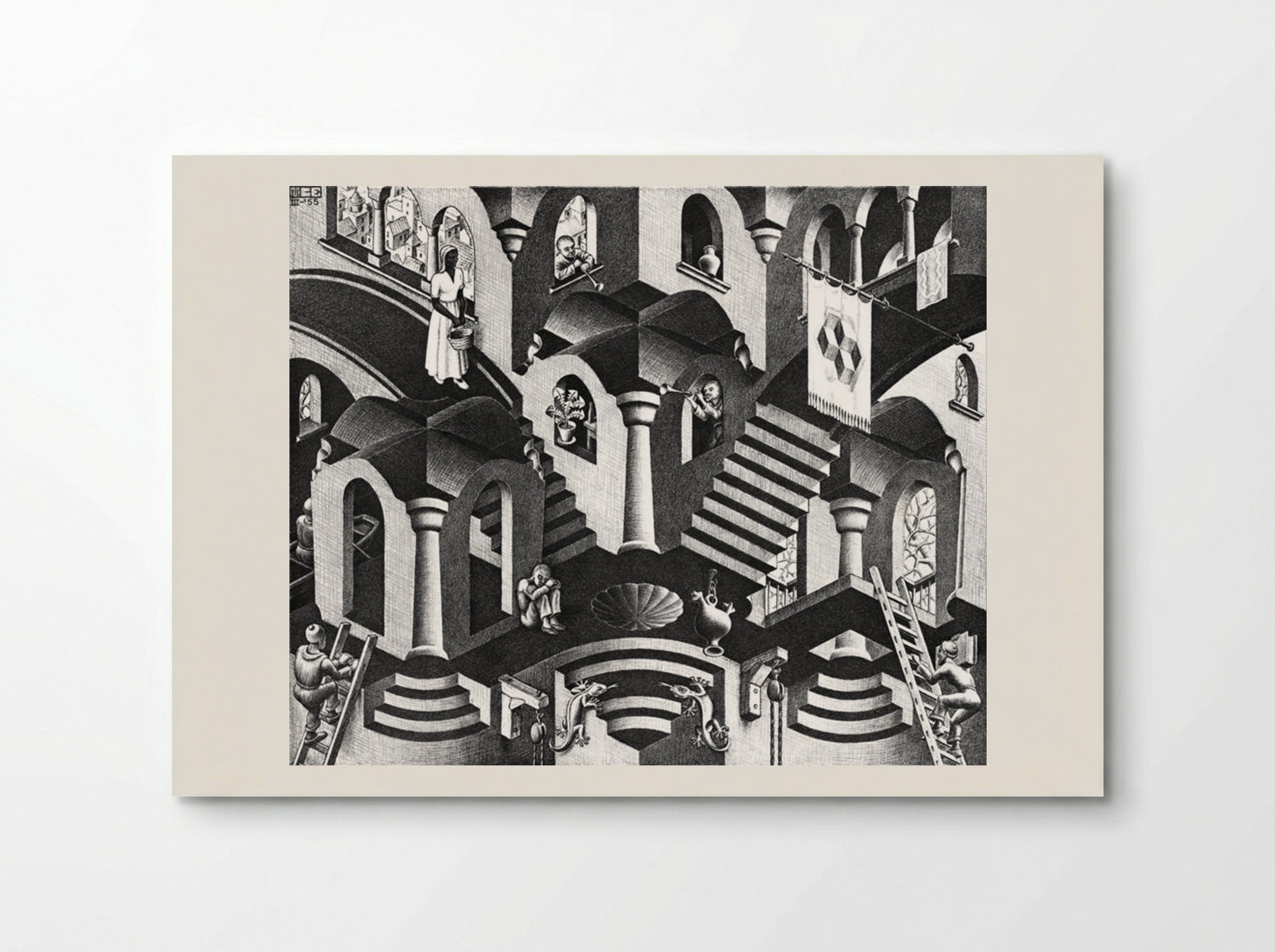 Convex and Concave - M.C. Escher - Poster