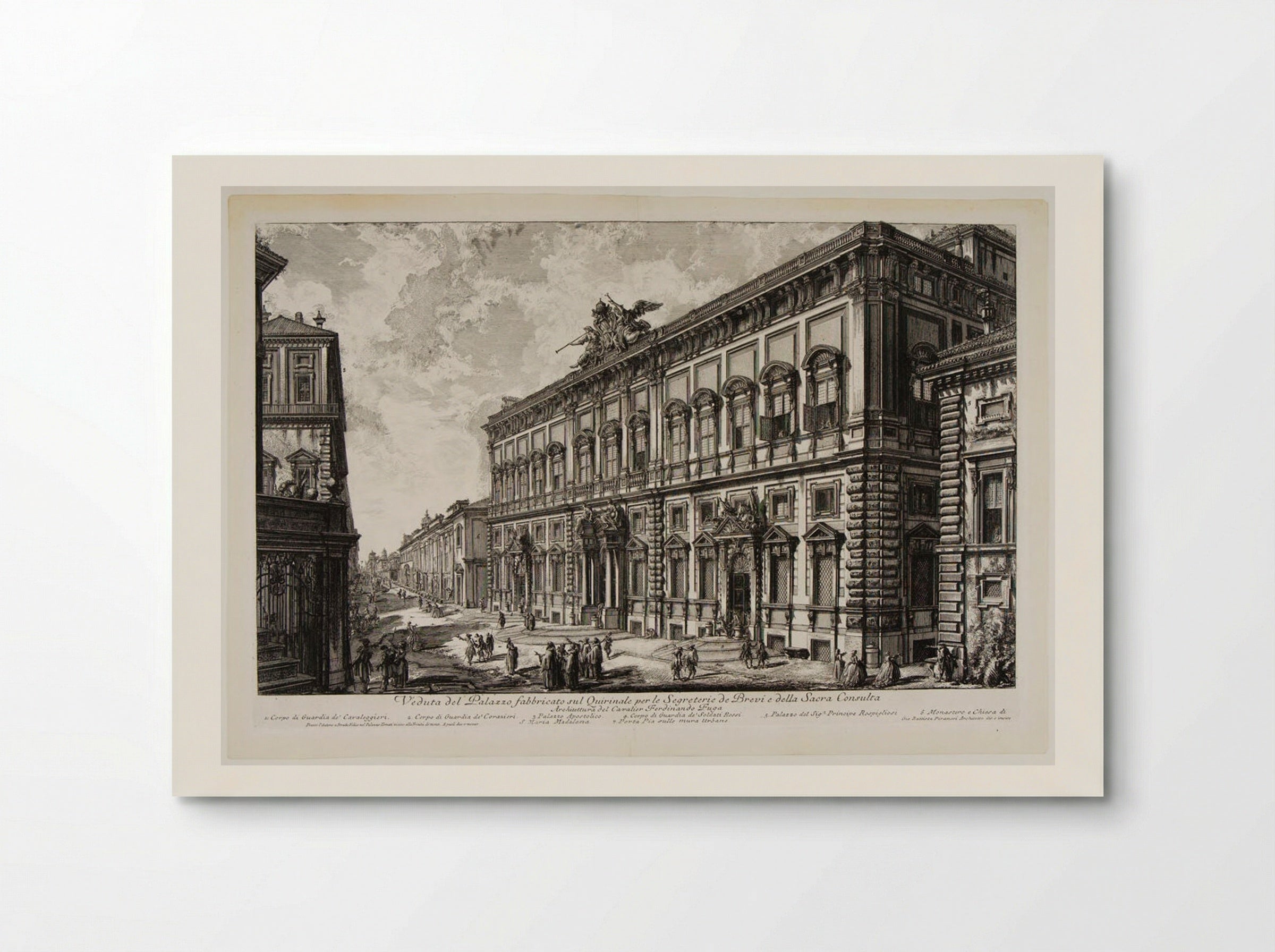Veduta del Palazzo della Consulta - Giovanni Battista Piranesi - Poster