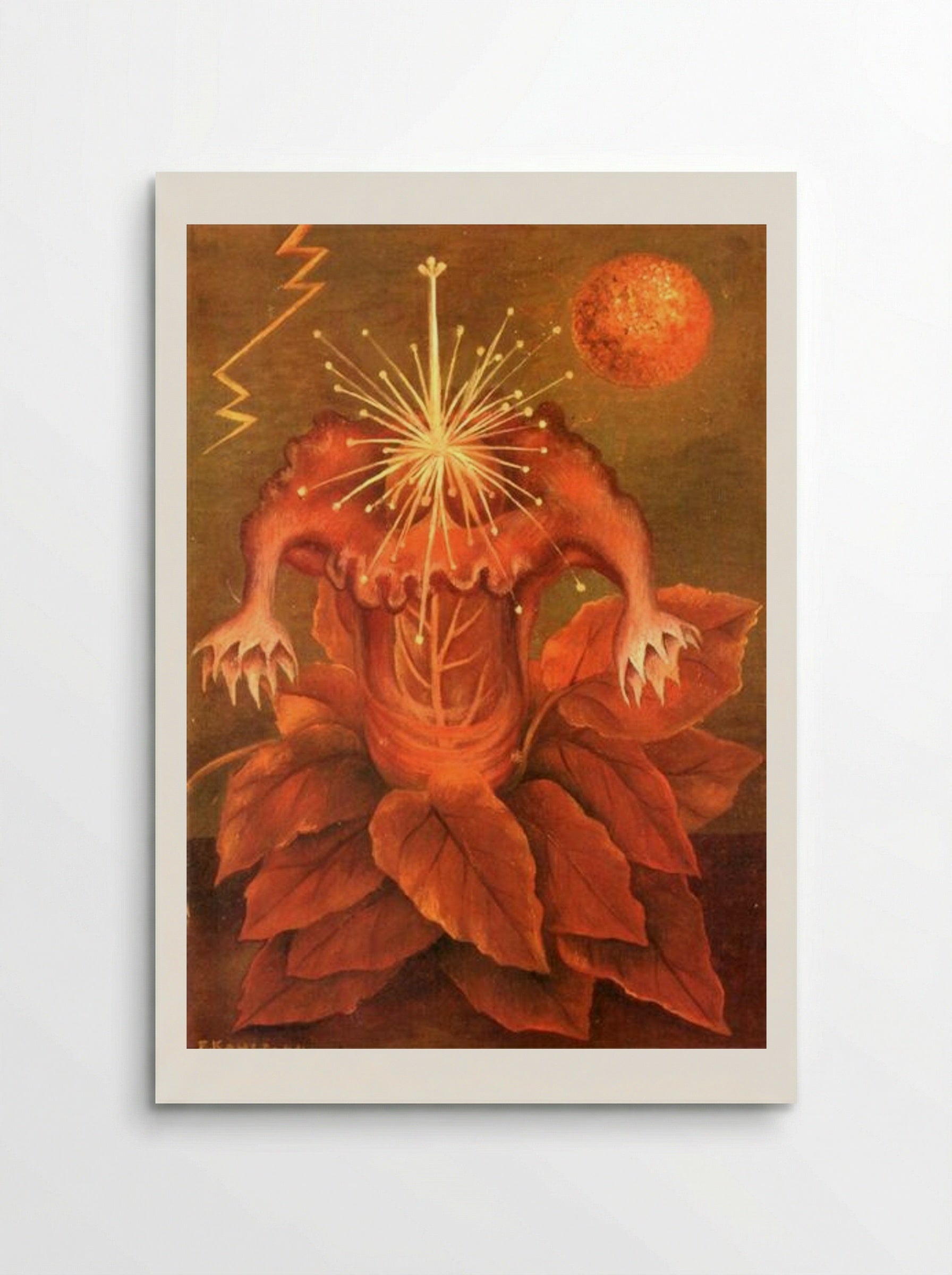 Flower of Life (Flame Flower) - Frida Kahlo - Poster