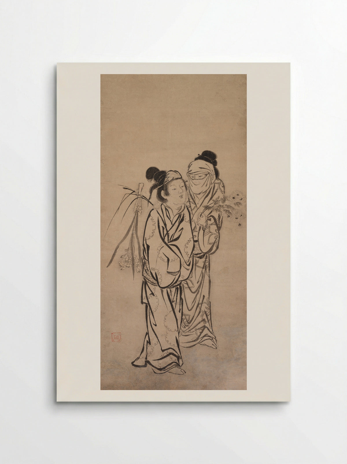 A Couple - Hasegawa Sōen - Poster