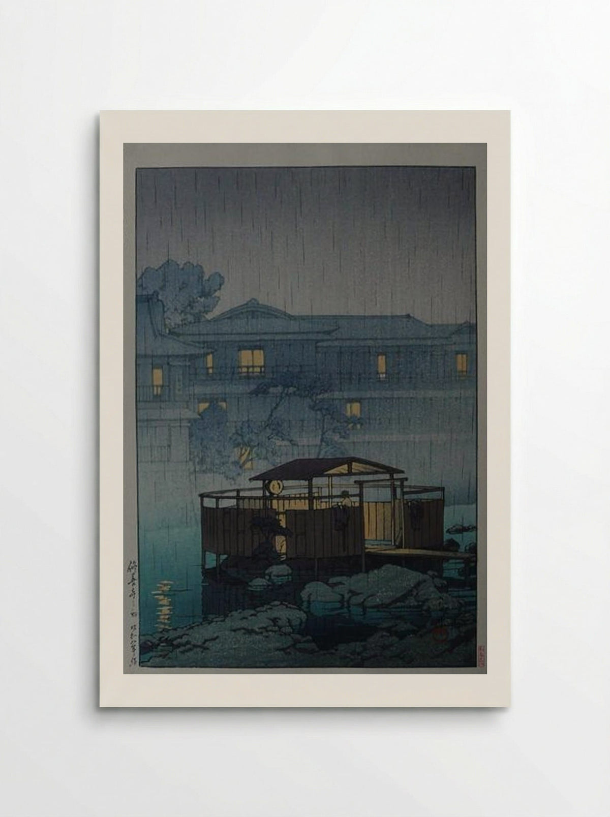 Rain at Shuzenji Spa - Hasui Kawase - Poster