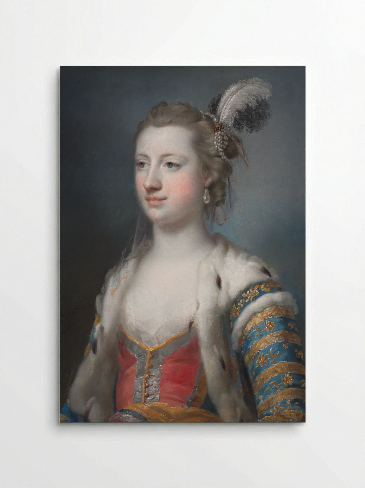 The Right Honorable Lady Mary Radcliffe - Francis Cotes - Poster
