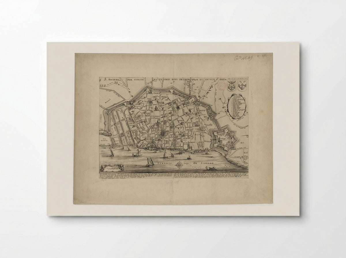 Map of Antwerp - Martinus van den Enden (I) - Poster