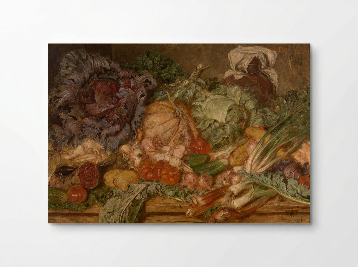 Still Life with Vegetables - Willem Linnig (II) - Poster