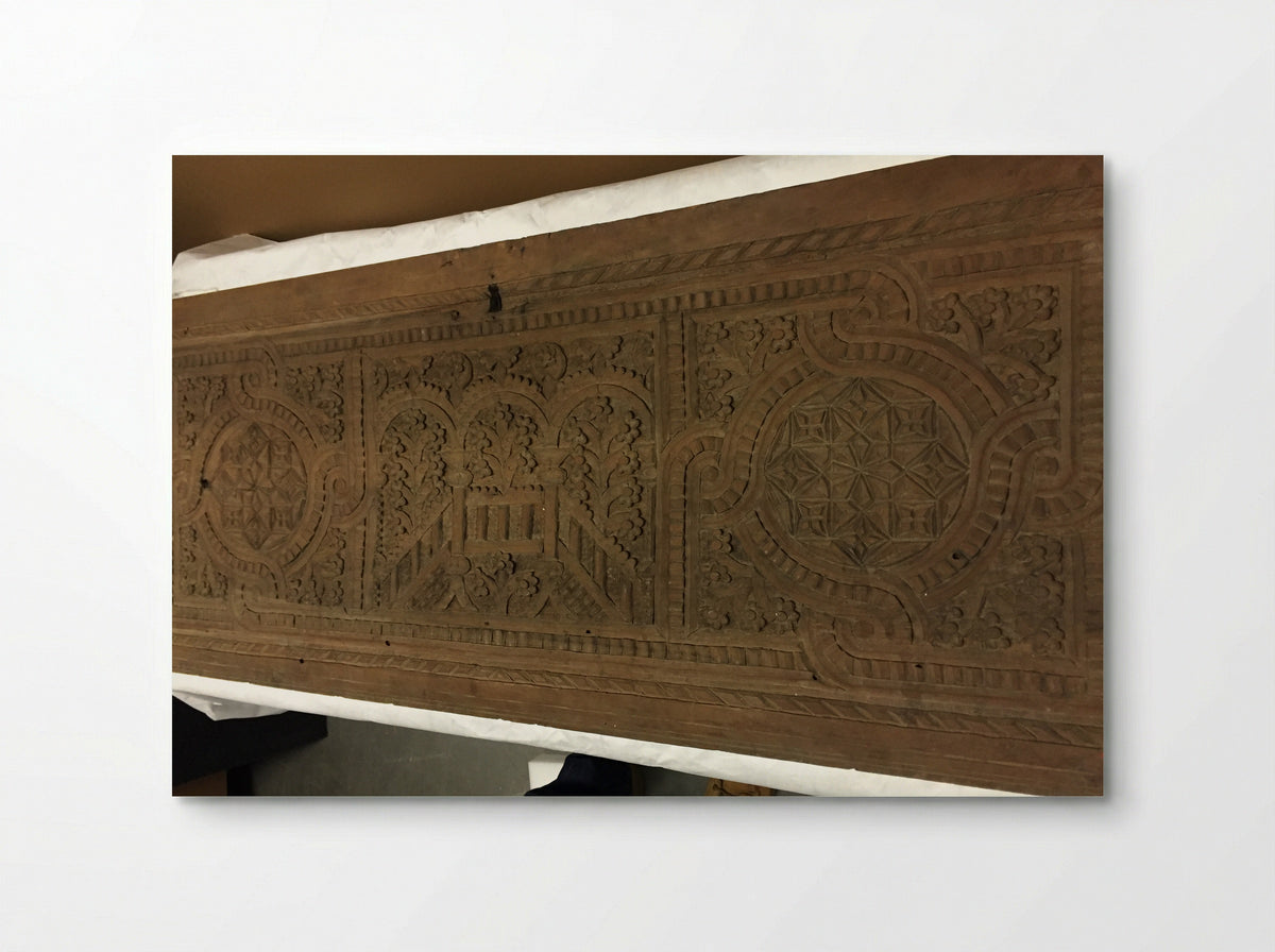 Untitled (Chest Front with Geometric Inlay, Wood and Bone) - Fine Art Print - Poster