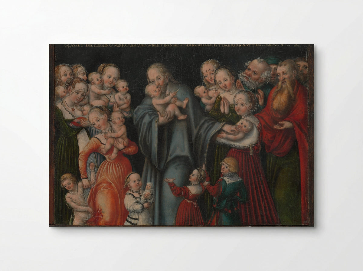 Christ Blessing the Children - Lucas Cranach the Younger - Poster