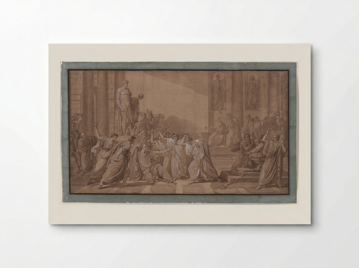 The Death of Julius Caesar - Vincenzo Camuccini - Poster