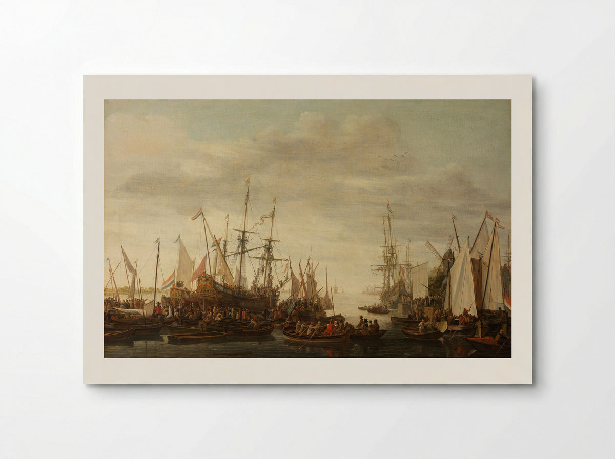 The Keelhauling of the Surgeon of Admiral Jan van Nes - Lieve Pietersz. Verschuier - Poster