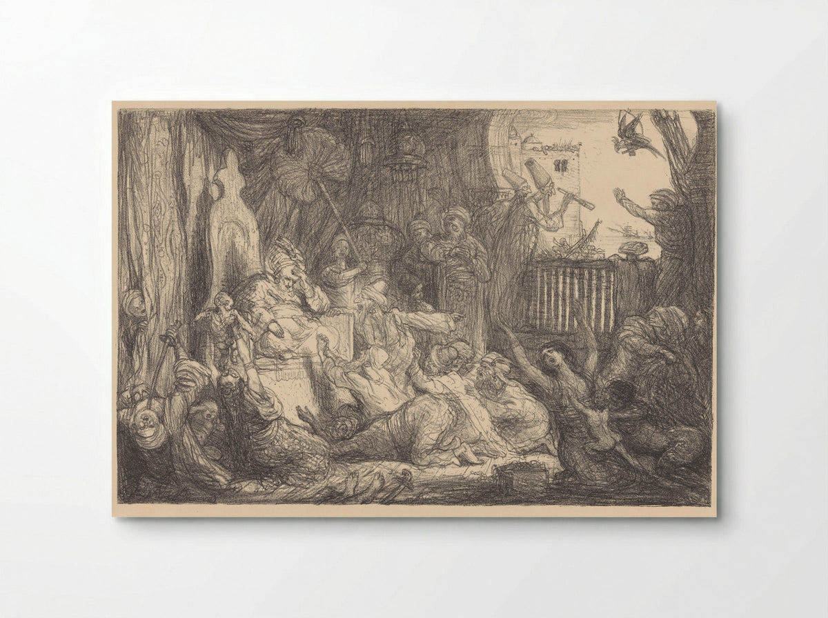 De Hollandsche Vloot voor Marocco: Paniek in het paleis - Marius Bauer - Poster