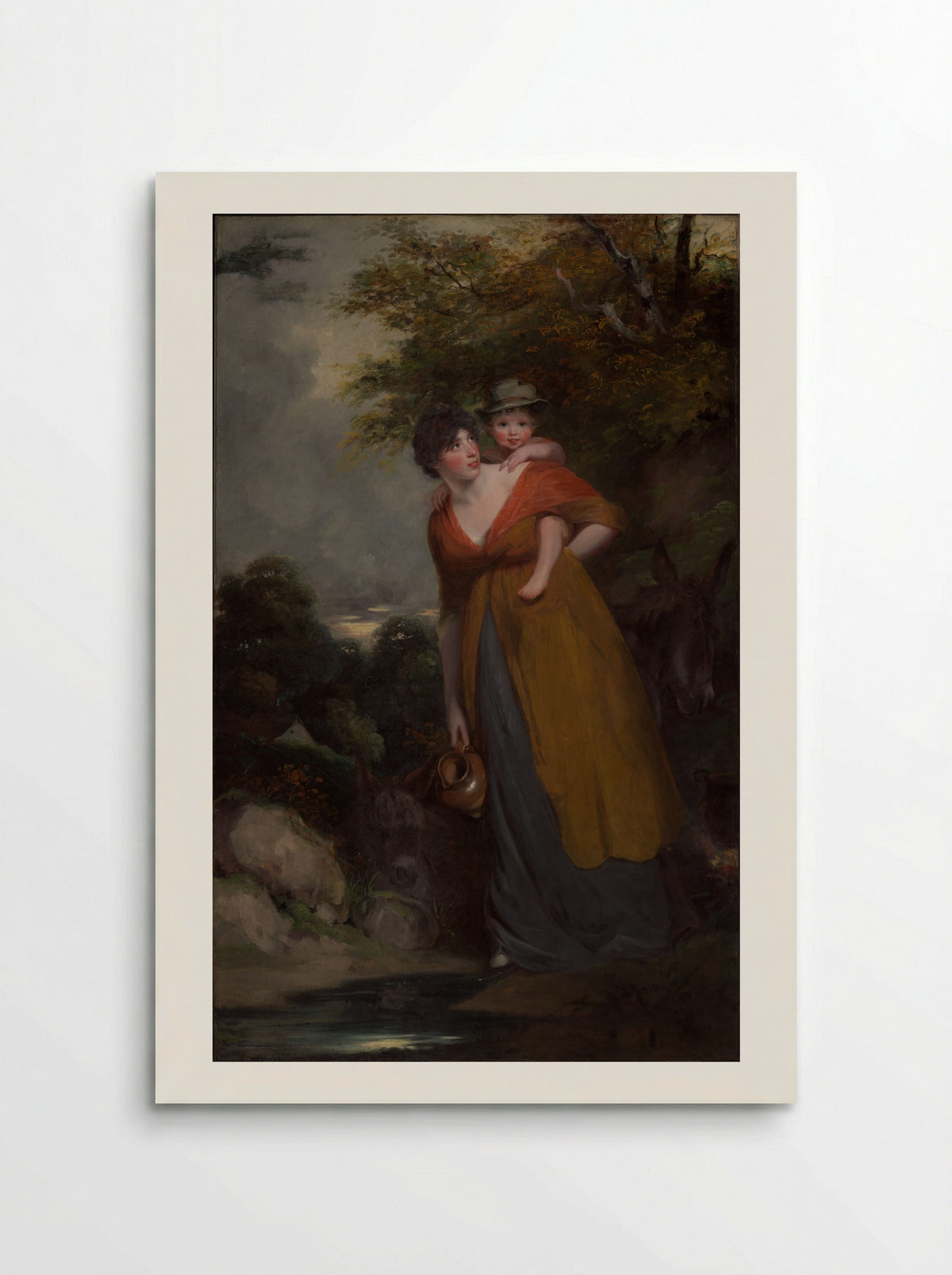 Mrs. Richard Brinsley Sheridan and Her Son - John Hoppner - Poster
