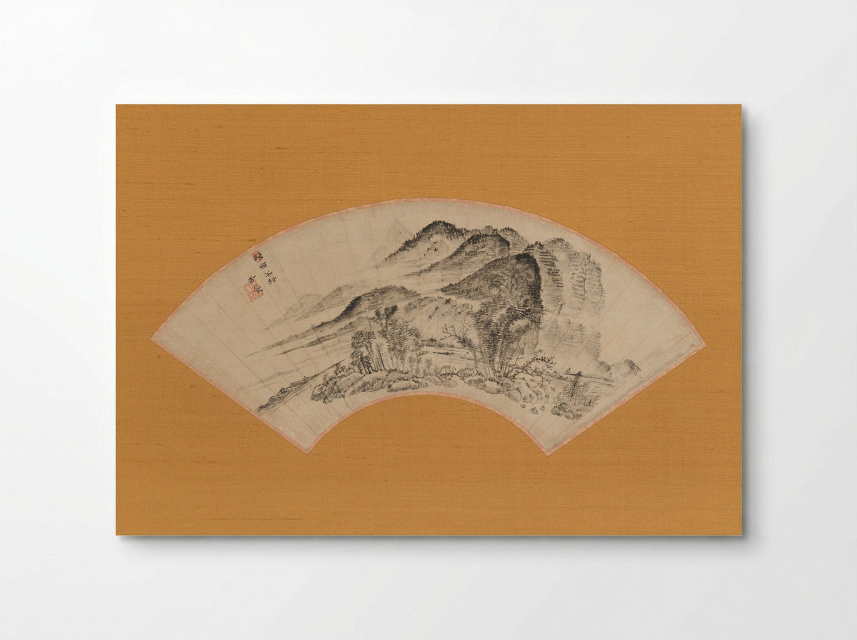 Lingering Rain over Half the Village - Urakami Gyokudō - Poster