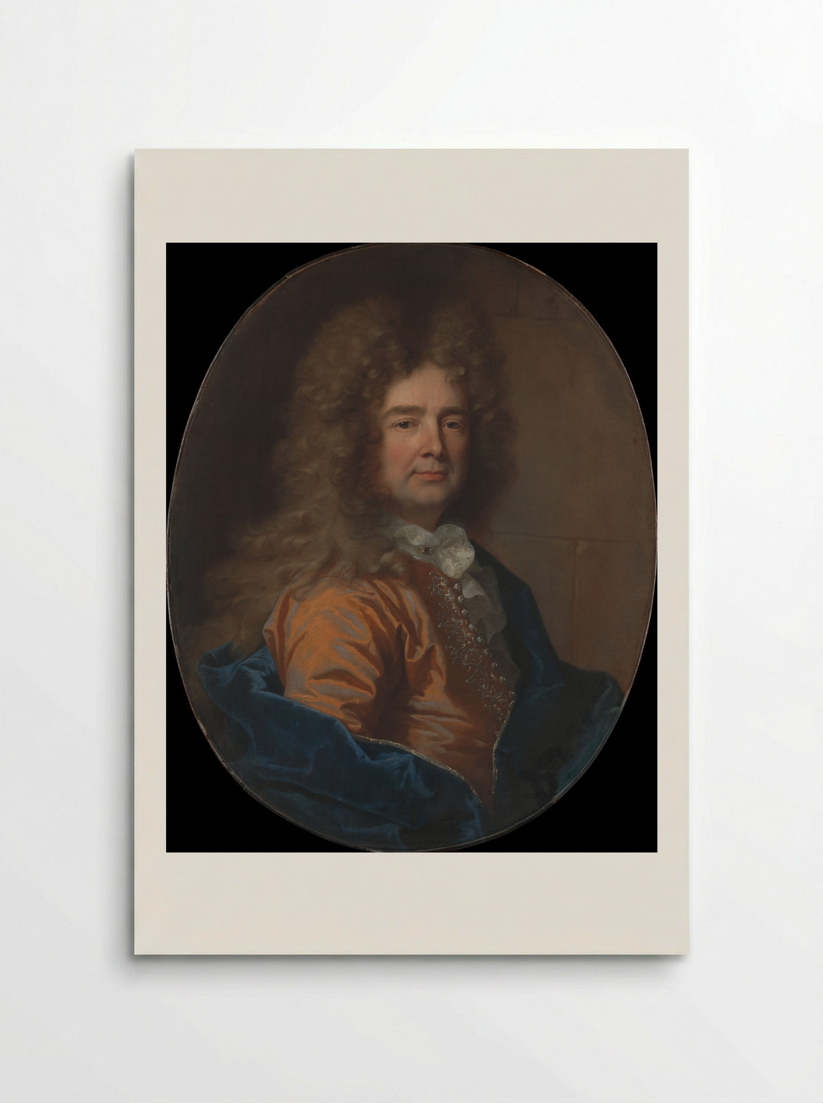 Portrait of a Man - Hyacinthe Rigaud - Poster
