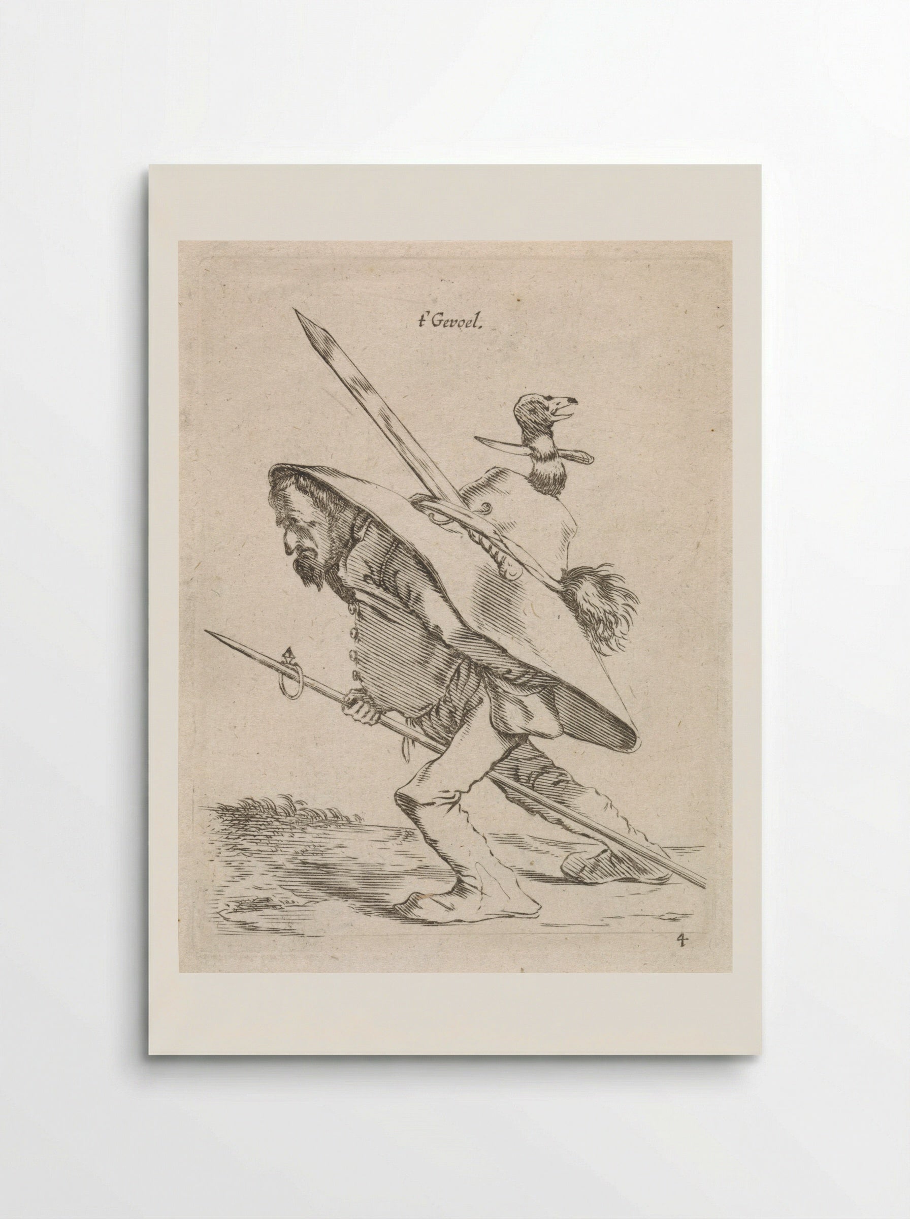 t' Gevoel (Sense of Touch) - Cornelis Saftleven - Poster