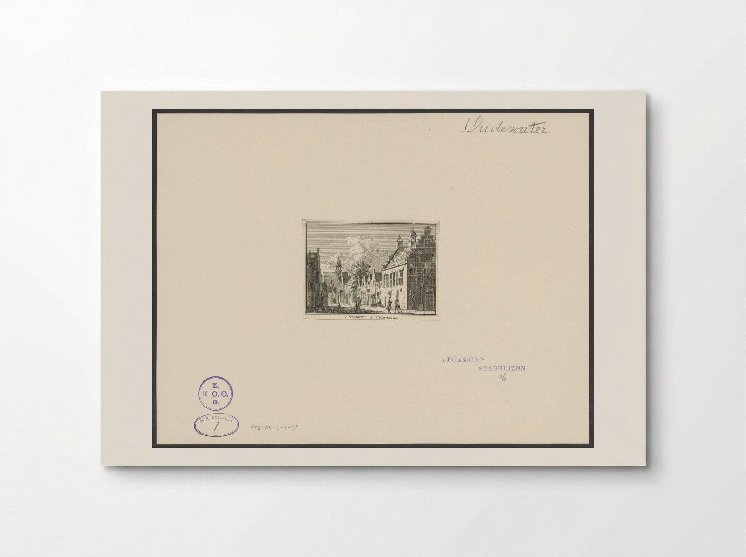't Stadhuis te Oudewater - Hendrik Spilman - Poster