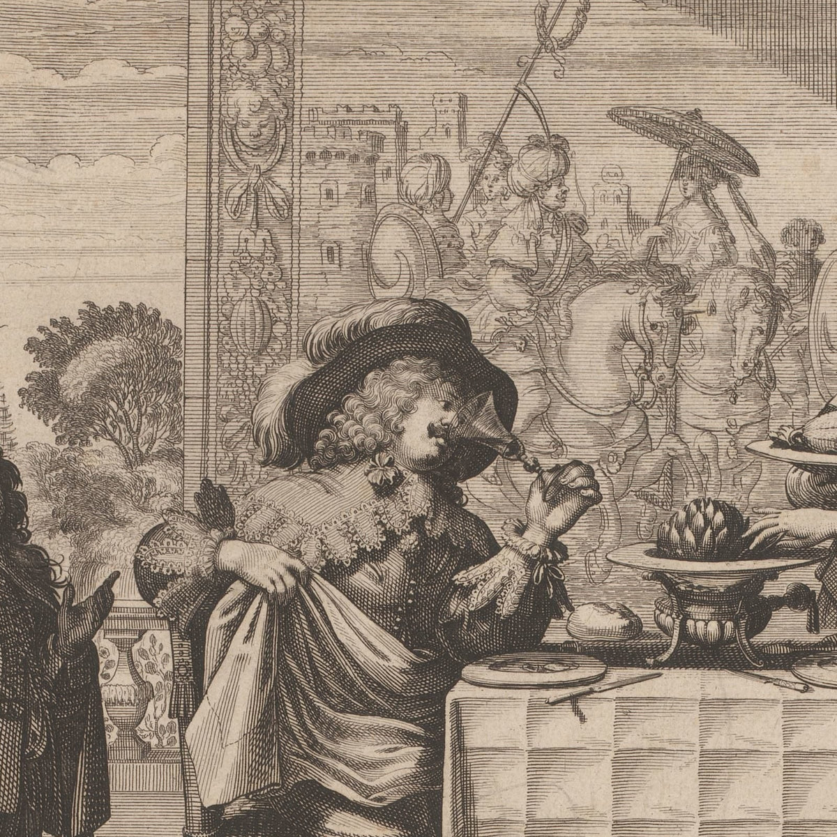 Le Goust (Taste) - Abraham Bosse - Artwork detail