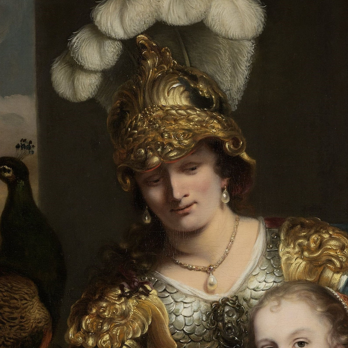 Margarita Trip as Minerva Instructing her Sister Anna Maria Trip - Ferdinand Bol - Artwork detail