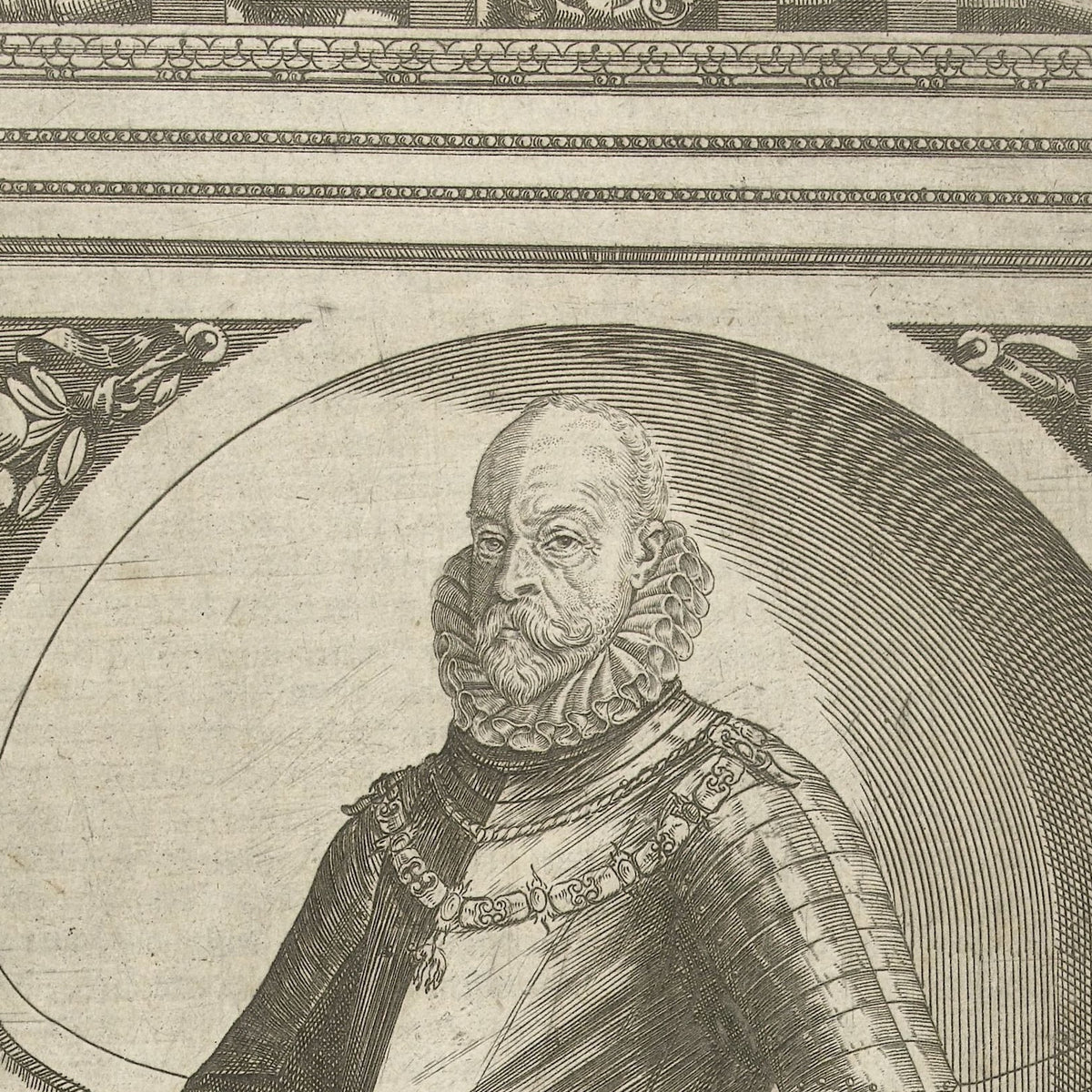 Portrait of Peter Ernst I, Count of Mansfeld-Vorderort - Dominicus Custos - Artwork detail