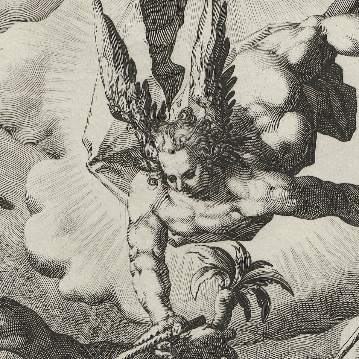 Derde scheppingsdag: scheiding van land en water - Jan Harmensz. Muller - Artwork detail