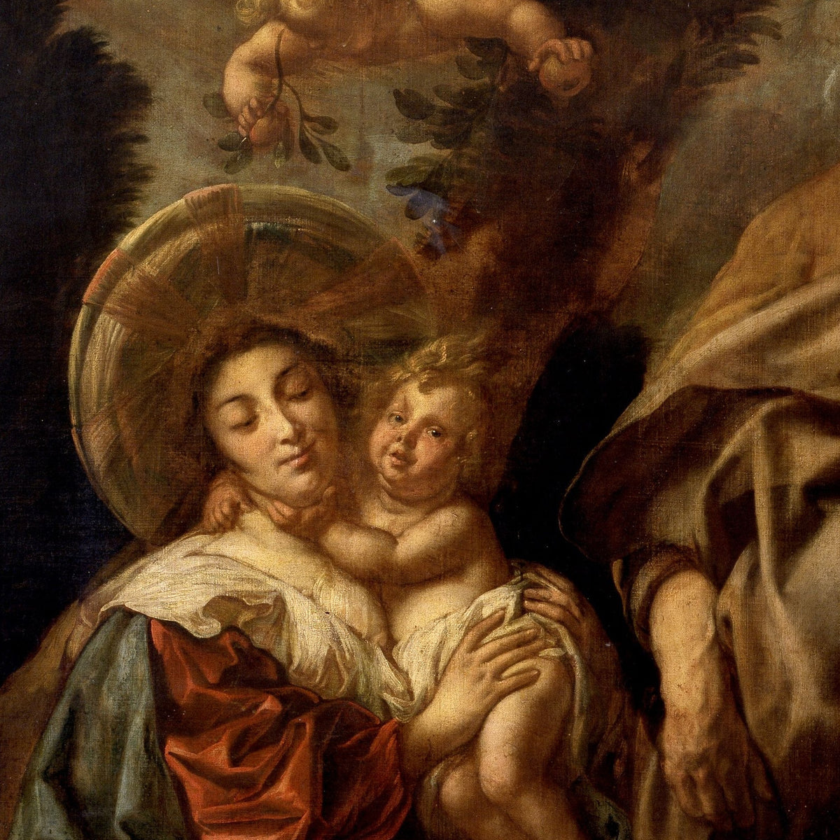 The Flight into Egypt - Jacob Jordaens - Artwork detail