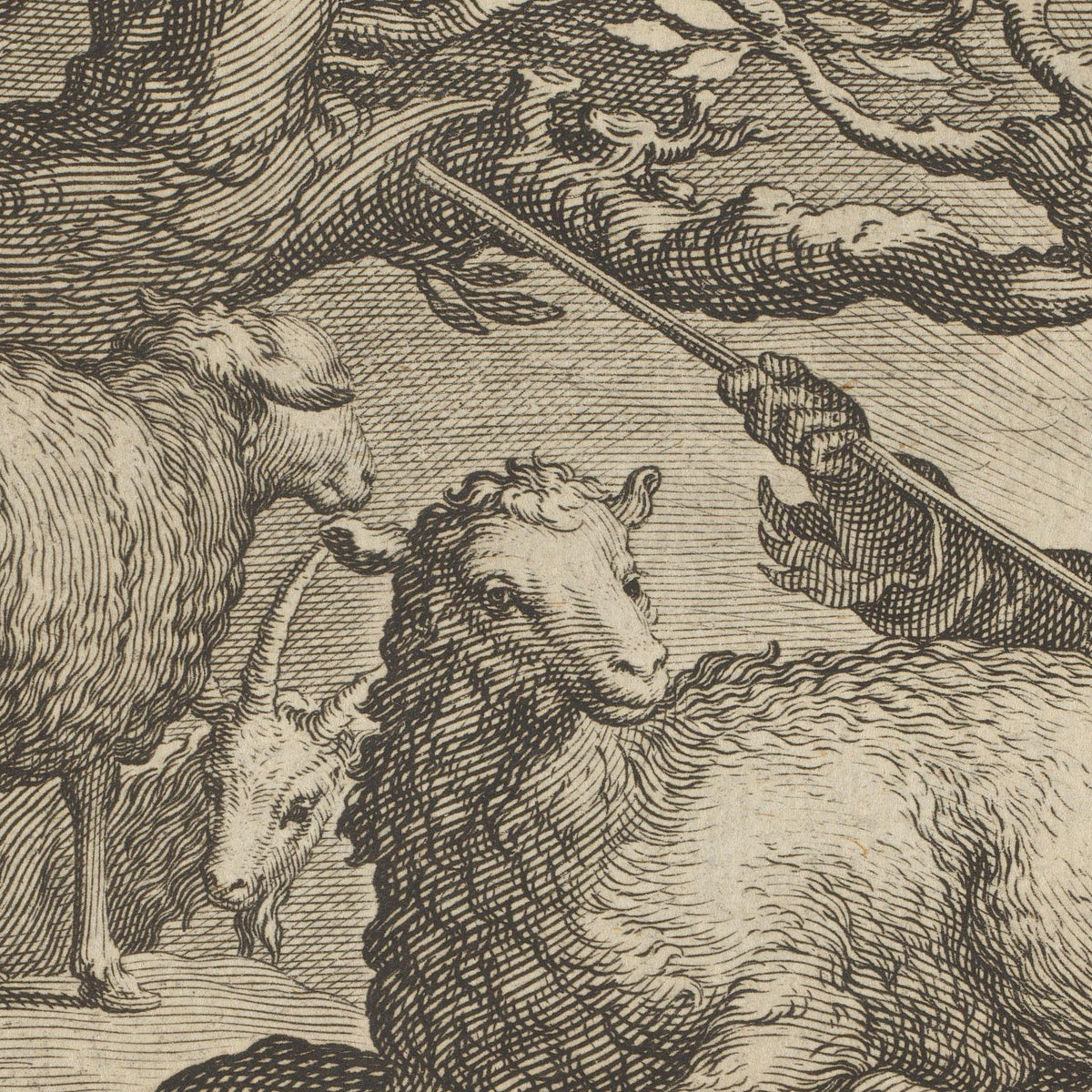 Herder met schapen (Shepherd with Sheep) - Boëtius Adamsz. Bolswert - Artwork detail