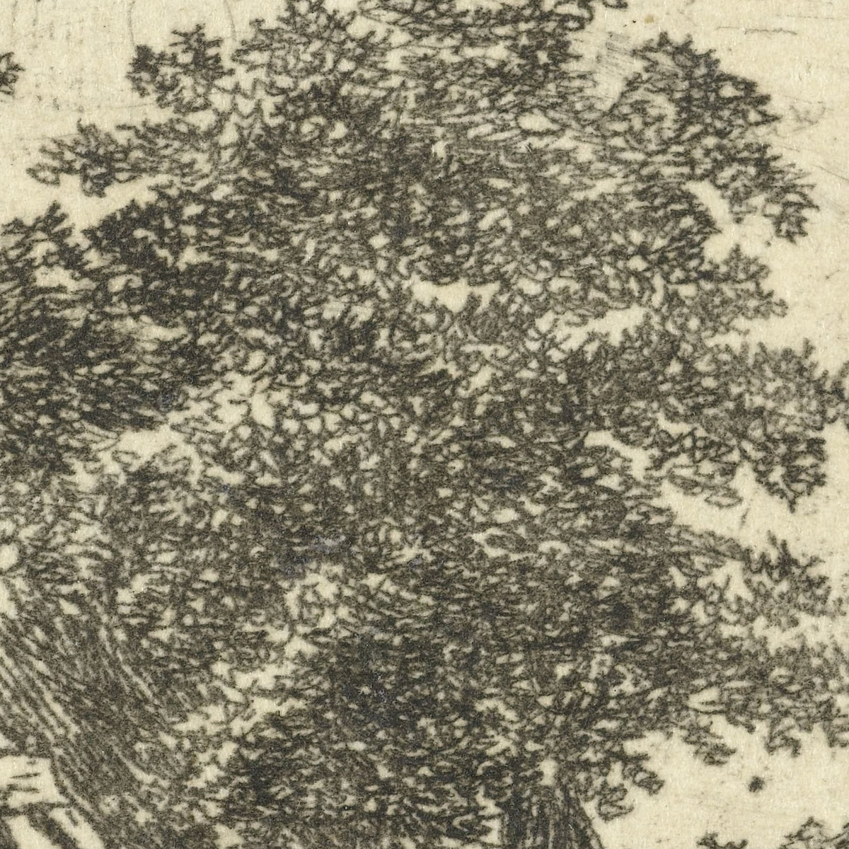 Vervallen hut in bos - Hermanus van Brussel - Artwork detail