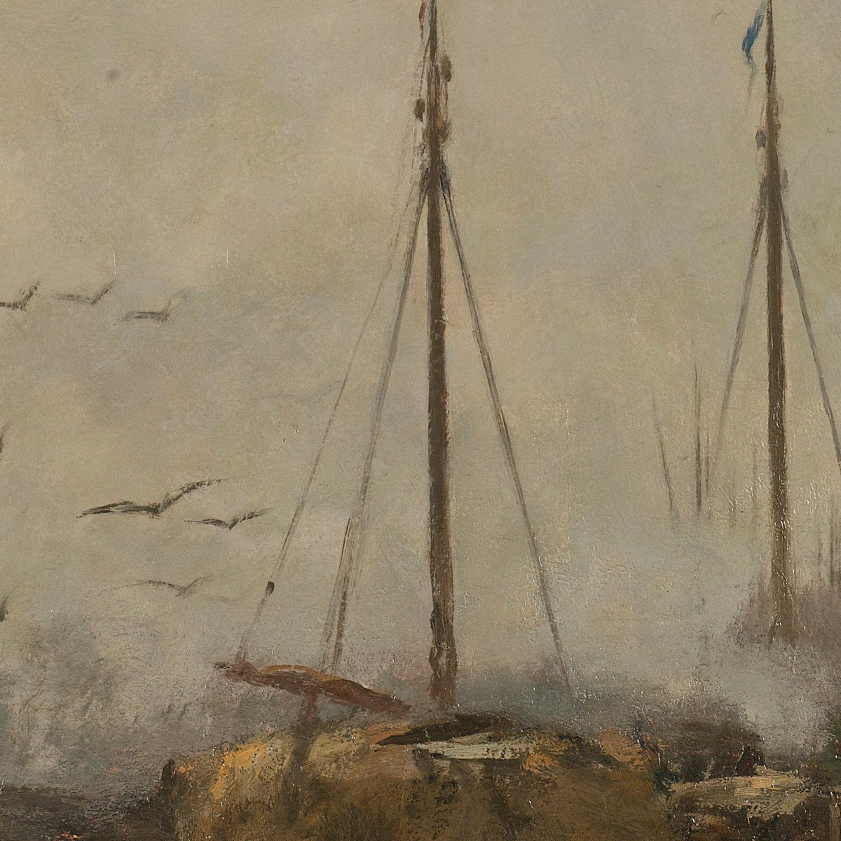 Cityscape (Harbour Scene) - Jacob Maris - Artwork detail