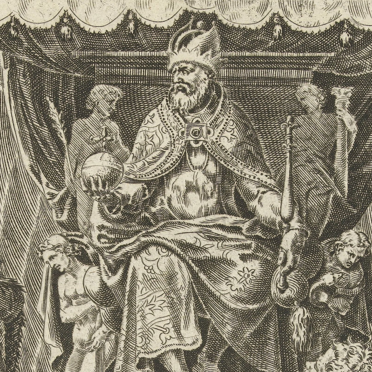 Overgave van de landgraaf van Hessen - Dirck Volckertsz. Coornhert - Artwork detail