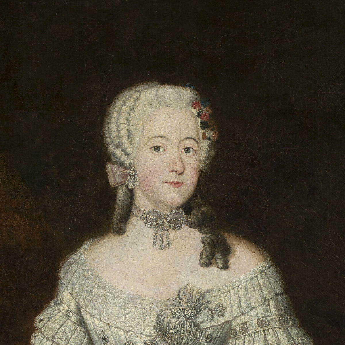 Luise Ulrike of Prussia - Antoine Pesne - Artwork detail