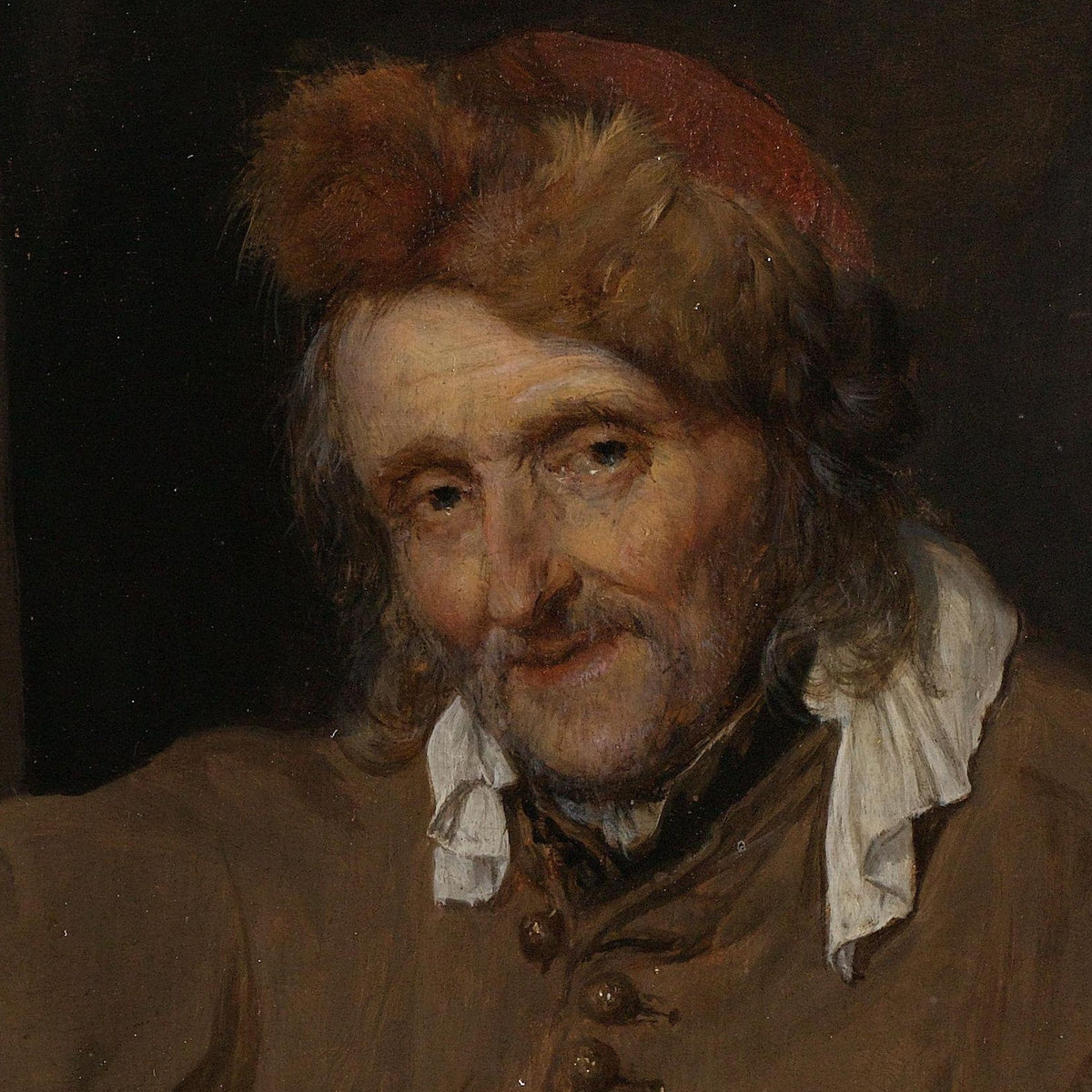 The Old Drinker - Gabriël Metsu - Artwork detail