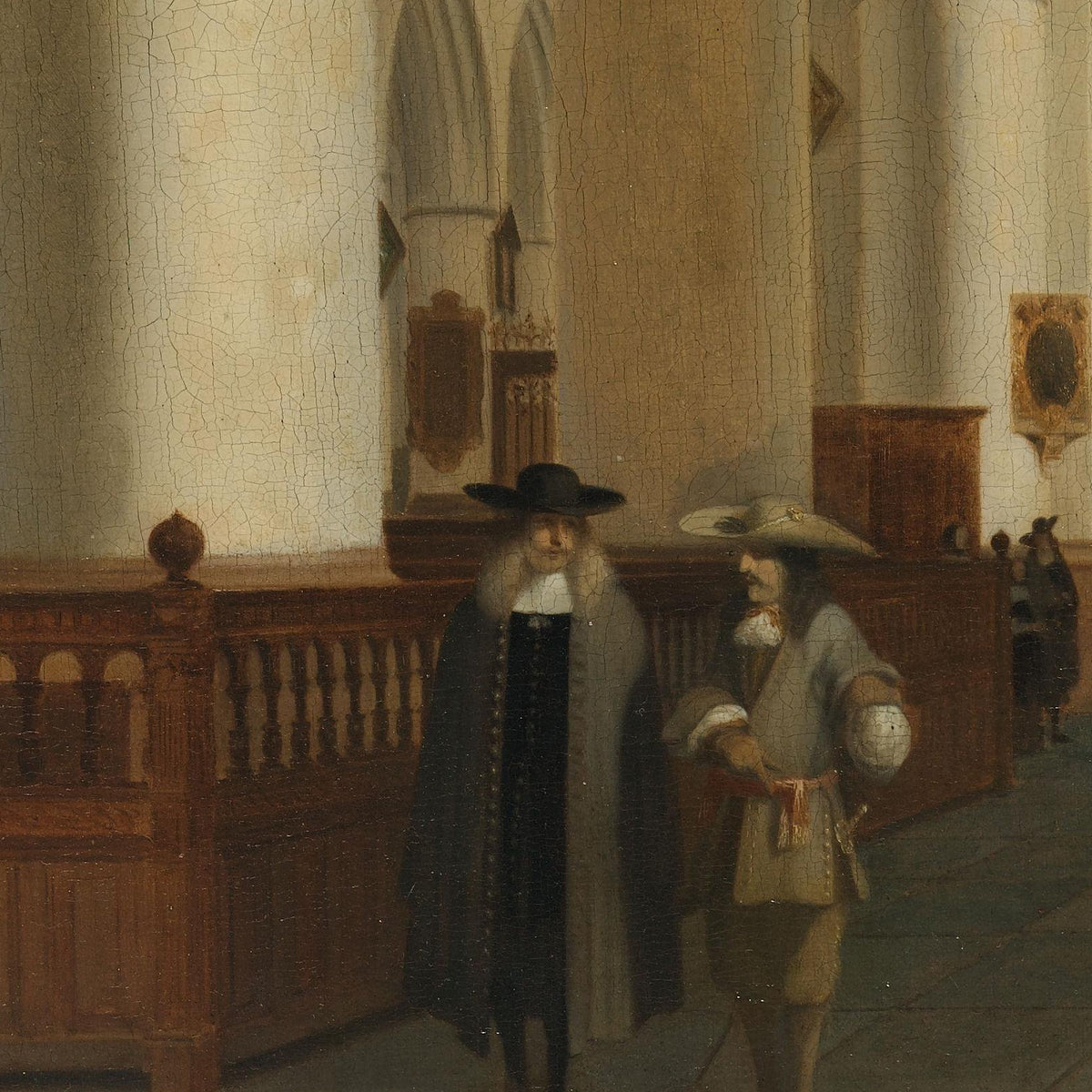 Interior of the Grote Kerk, Haarlem - Job Adriaensz Berckheyde - Artwork detail