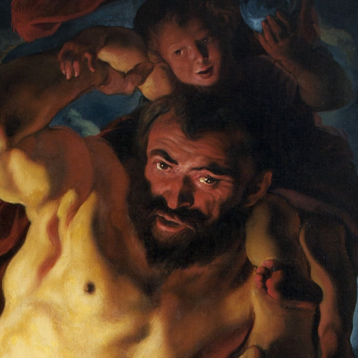 Saint Christopher carrying the Child Jesus - Jacob Jordaens - Artwork detail