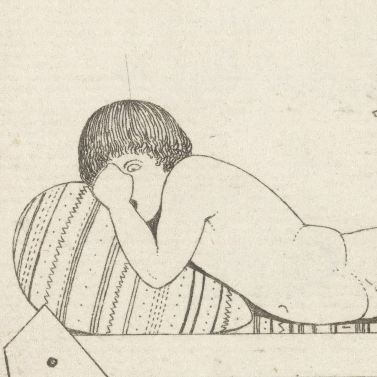 Allegorische waarschuwing tegen de onanie - David Pièrre Giottino Humbert de Superville - Artwork detail