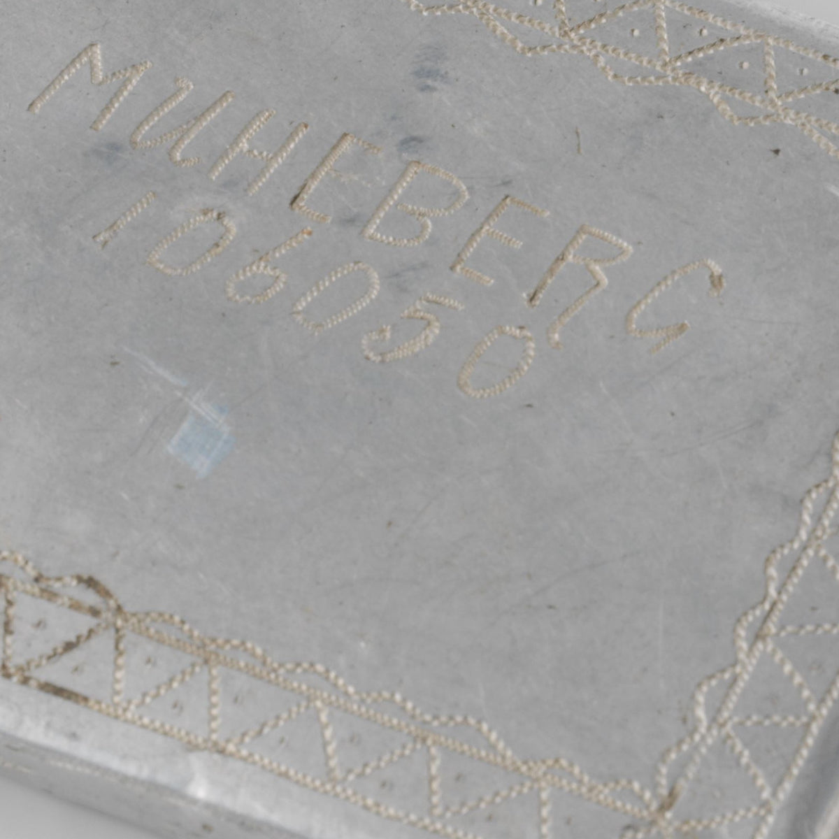 Untitled (Cigarette Case with Inscription) - Dick W.B. van Maarseveen - Artwork detail