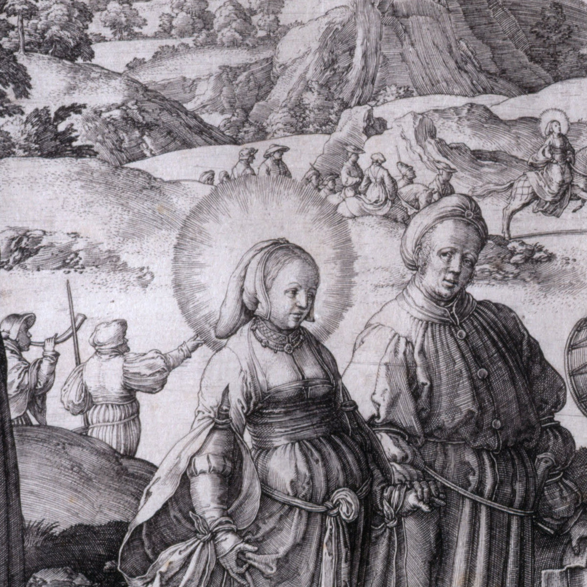 The Dance of the Magdalen - Lucas van Leyden - Artwork detail