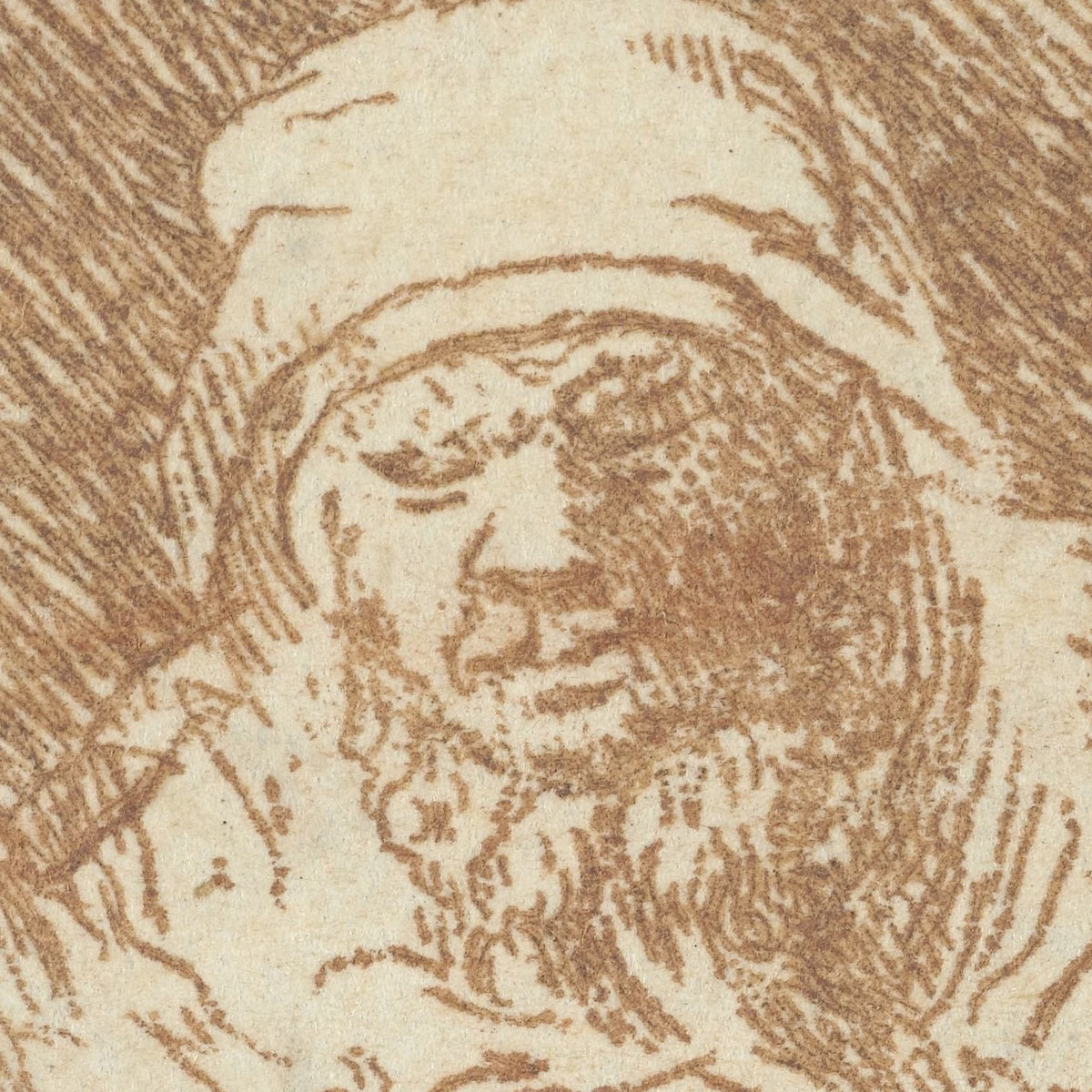 Slapende oude man - Ernst Willem Jan Bagelaar - Artwork detail