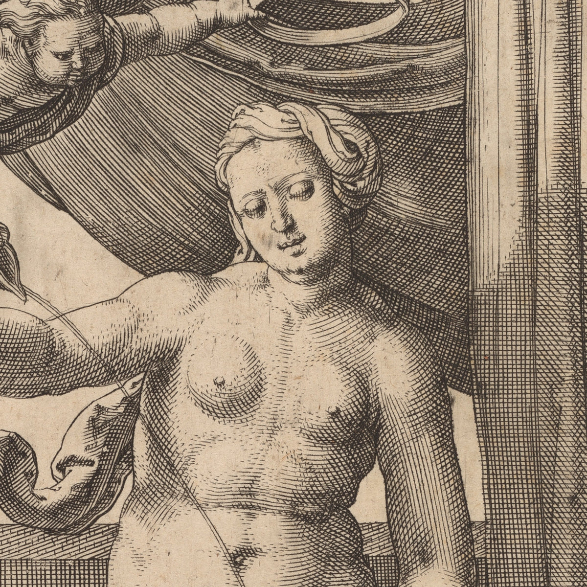Temperance - Lucas van Leyden - Artwork detail