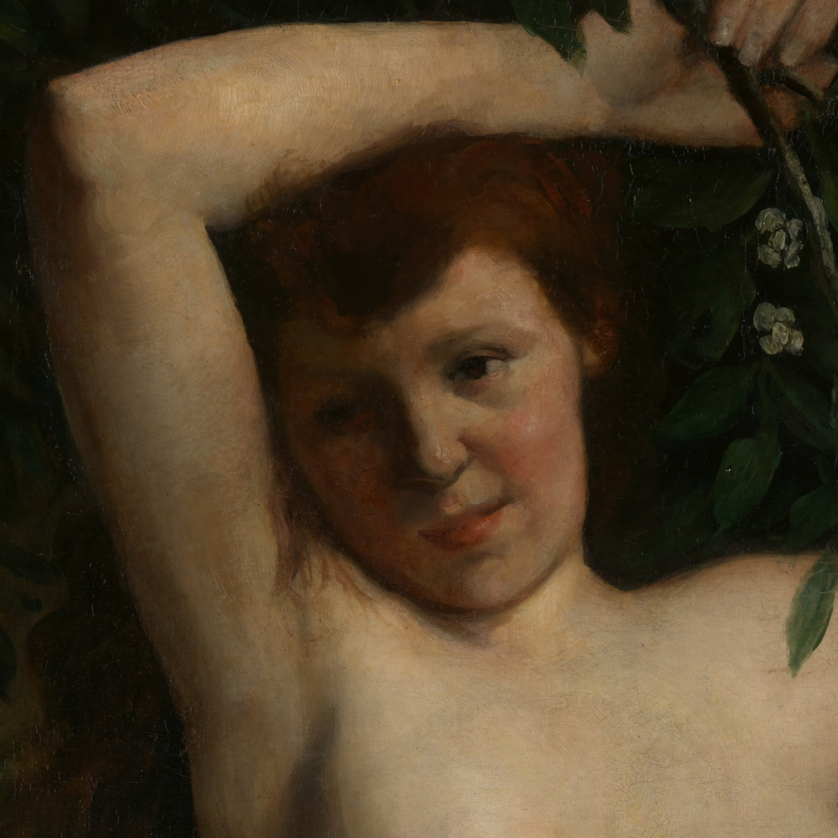 Nude with Flowering Branch - Gustave Courbet - Artwork detail